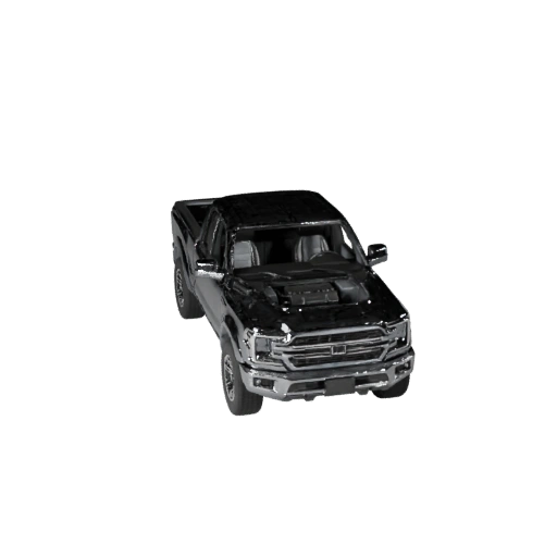 Pickup-Lkw 3D-Modell für Unity - Low Poly Game Asset