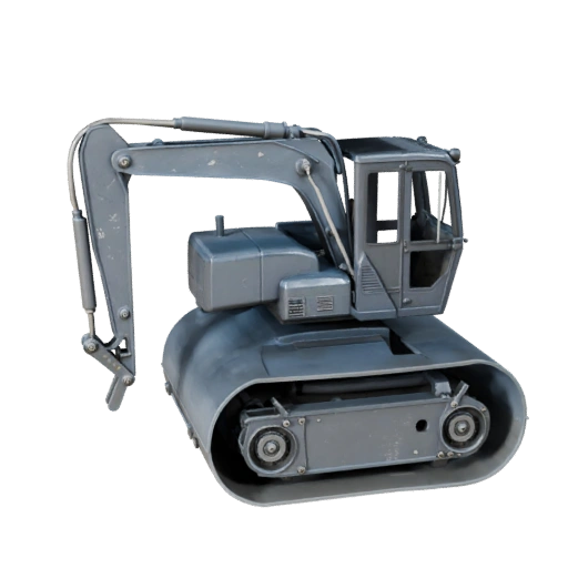 Rullo compattatore High Poly 3D Model per Rendering Studio - PBR