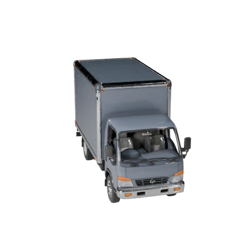 Kastenwagen 3D-Modell für Blender & Spiele - PBR-Asset