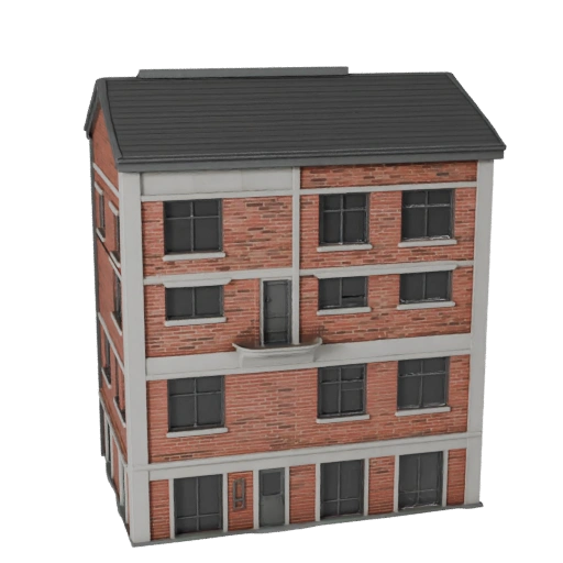 Modelo 3D de Casa Minúscula de Alta Poligonagem para Archviz para Arquitetura