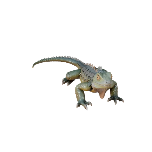 Modello 3D Iguana Cartone Animato - Asset Stilizzato per Animazione | PBR