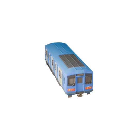 Modèle 3D de Métro Dessin Animé pour Jeux Stylisés Actif PBR