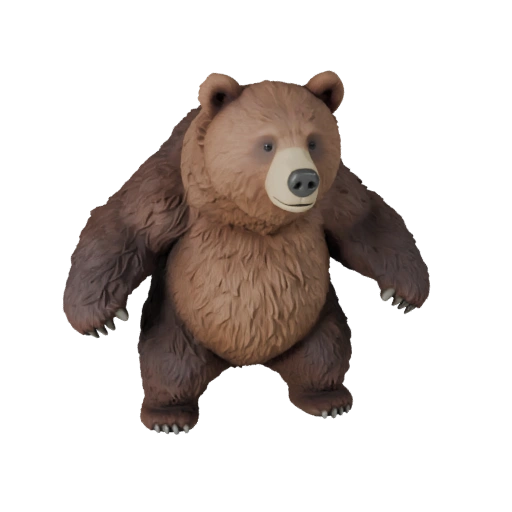Modèle 3D d'Ours Brun Haute Poly - Atout STL Détaillé pour Impression