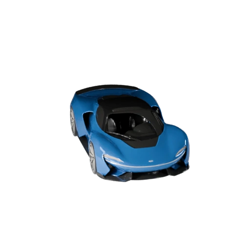 Hypercar 3D Model for Unity - Low Poly Game Asset Pro