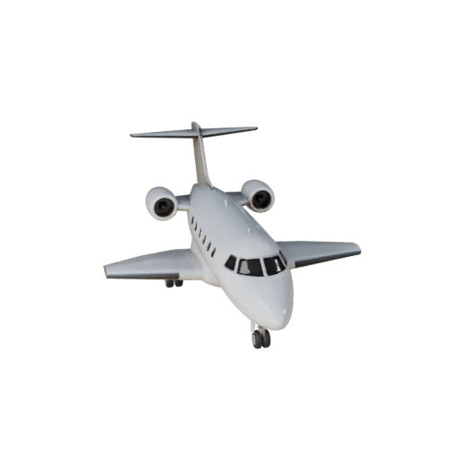 Aereo Privato Modello 3D per Blender e Giochi - PBR Realistico