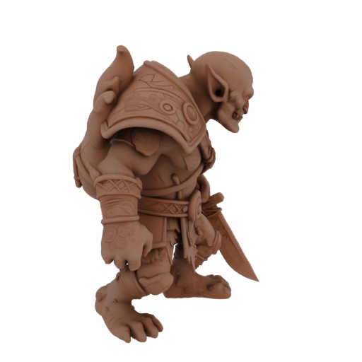 Fantasy Goblin Shaman Miniature STL