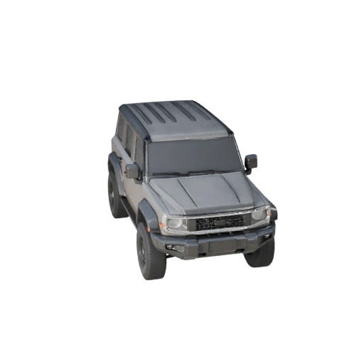 Modèle 3D de SUV Crossover pour Unity - Asset de jeu low poly