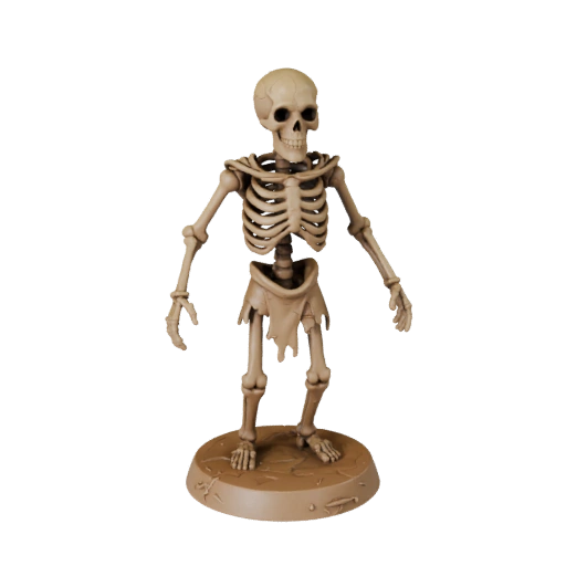 Printable Undead Skeleton Miniature | Hobby Resin Print