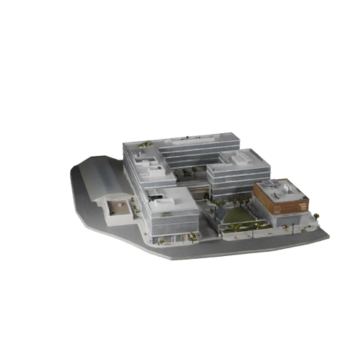 Tech Campus Büro 3D Modell - Realistisches Archviz Asset