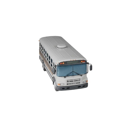 Modelo 3D de Autobús Escolar para Unity - Activo de Juego Low Poly