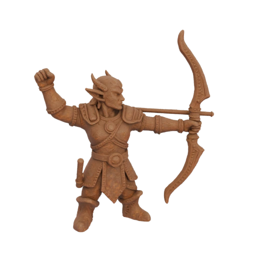 Miniatura STL de Elfo Arqueiro de Fantasia - Vitória