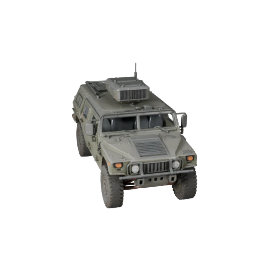 Modelo 3D Humvee para Blender y Juegos - Asset PBR Realista