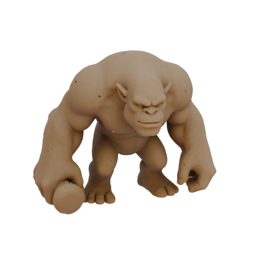 Fantasy Troll Feind Miniatur STL - Pirschpose