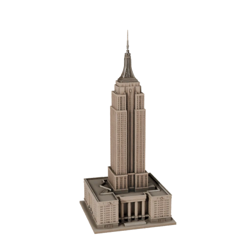 Modèle 3D STL Imprimable Empire State Building - Asset à l'échelle