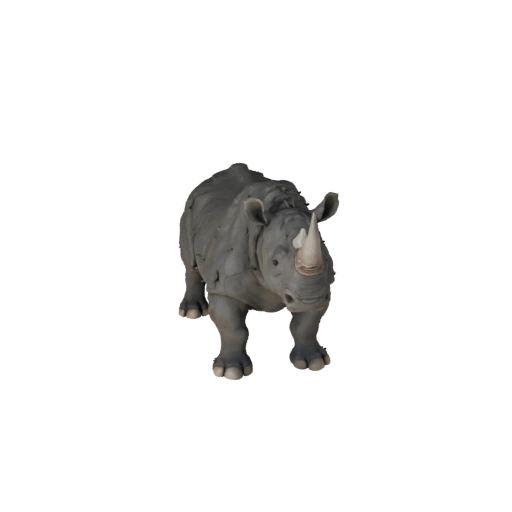 Modelo 3D de Rinoceronte Negro para Blender - Activo PBR con Texturas