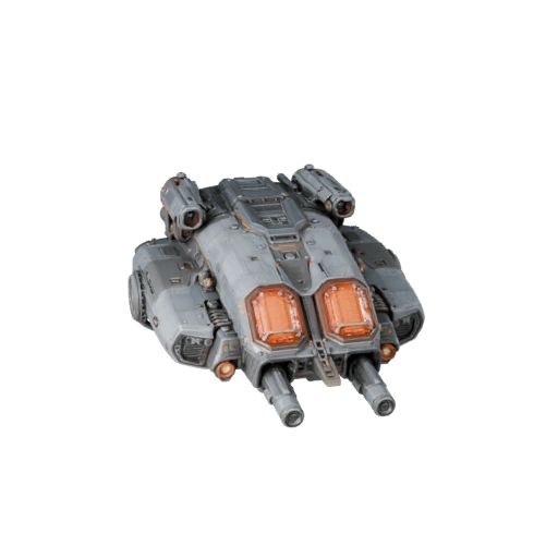 Modelo 3D de Carguero del Espacio Profundo para Blender y Juegos -