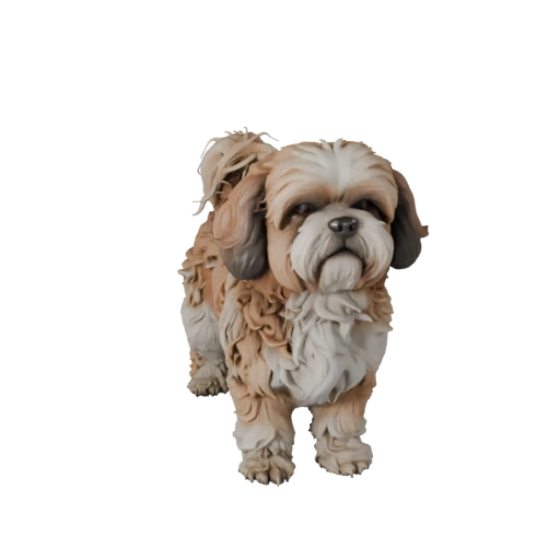 Modelo 3D Realista de Perro Shih Tzu - Activo PBR Rigged para Juegos