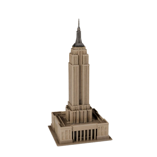 Modèle 3D stylisé de l'Empire State Building - Asset de jeu