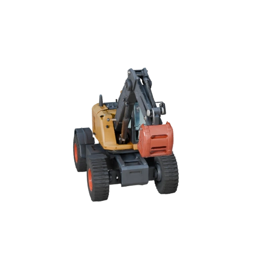 Modelo 3D de Telehandler para Blender - Asset PBR Pronto para Renderização