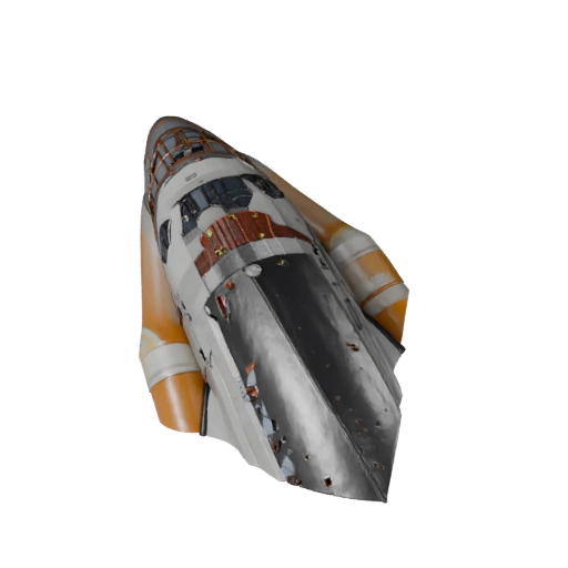 Modelo 3D de Ônibus Espacial de Alto Poligonagem para Renderizações de Estúdio