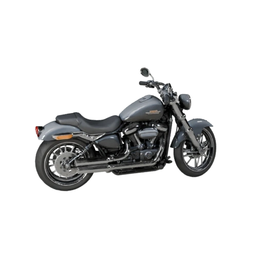 Harley Inspired Cruiser Motorcycle 3D Model for Blender -
