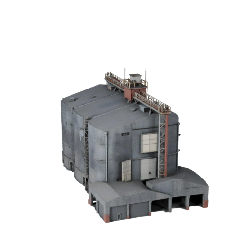 Grain Silo 3D Model for Unity - Game Asset for Architecture