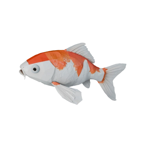 Modello 3D Low Poly Pesce Koi - Asset Unity con FBX | PBR