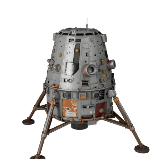 Lunar Lander 3D Model for Blender & Games - Realistic PBR