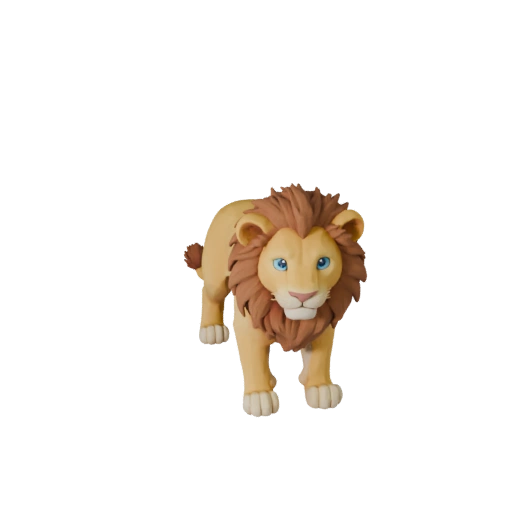 Modèle 3D Lionceau Haute Poly - Actif STL Détaillé pour Impression