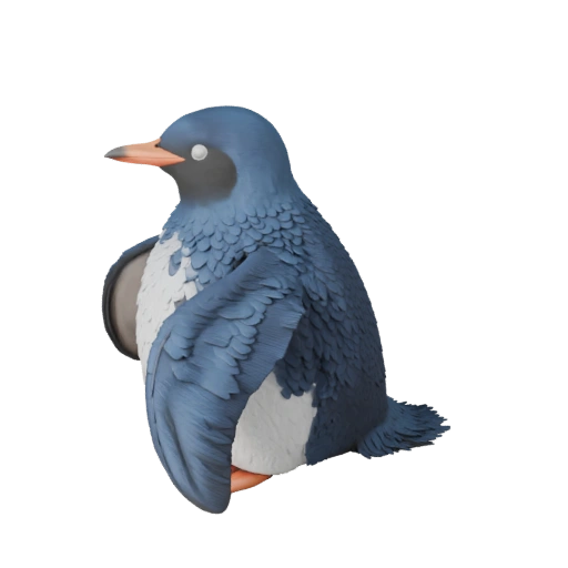 Penguin 3D Model for Blender - PBR Asset with Textures | PBR
