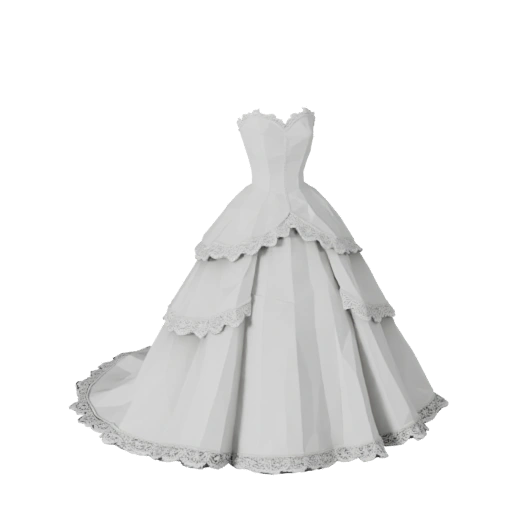 Abito da Sposa Asset 3D per Livelli Unity e Unreal