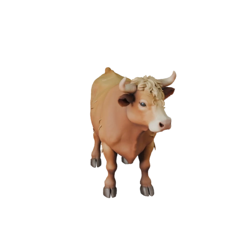 Modelo 3D de Vaca de Alto Poligonagem - Ativo STL Detalhado para Impressão | PBR