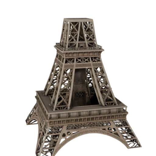 Tour Eiffel Haute Poly 3D Modèle pour Archviz pour l'Architecture