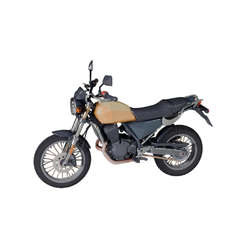 Modèle 3D de Moto d'Aventure Low Poly pour Unity et Unreal
