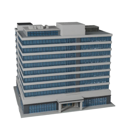 Business Center 3D Model for Unreal - Realtime Asset
