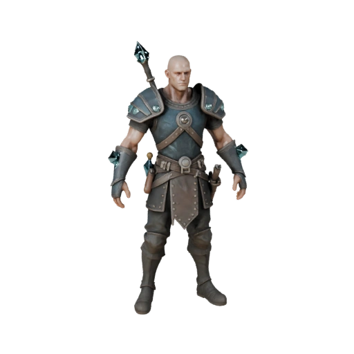 Medieval NPC Craftsman Character Model - Rigged