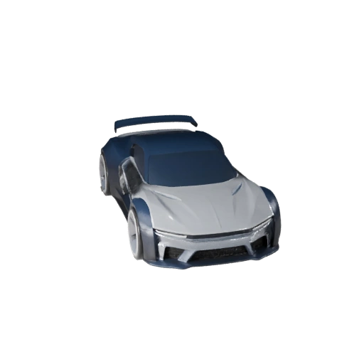 Druckfertiges Konzeptauto STL 3D-Modell für Sammlerstücke &