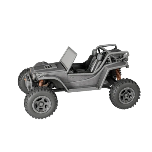 Modelo STL Imprimível de Buggy de Duna - Exibição Colecionável (Legacy)