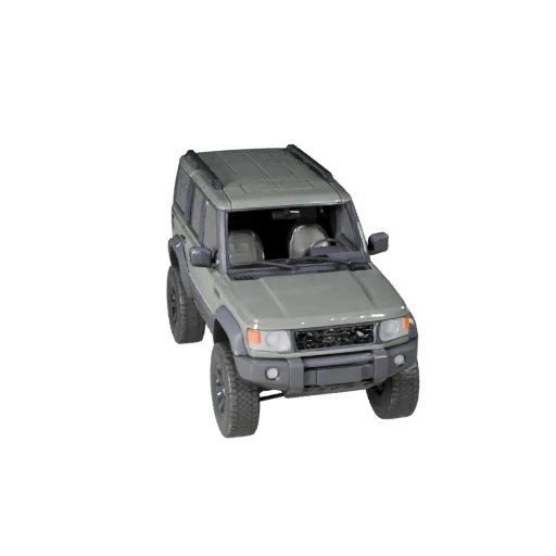 Land Rover inspiriertes Offroad-SUV 3D-Modell für Unity - Low
