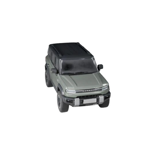 Elektro-SUV 3D-Modell für Unity - Low Poly Game Asset