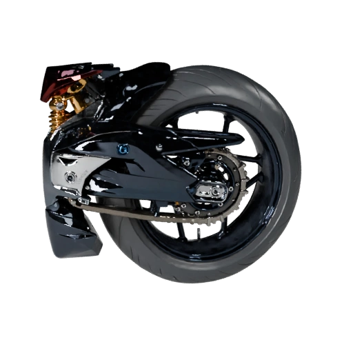 Motocicleta Deportiva de Alto Poligonaje 3D para Renders de Estudio