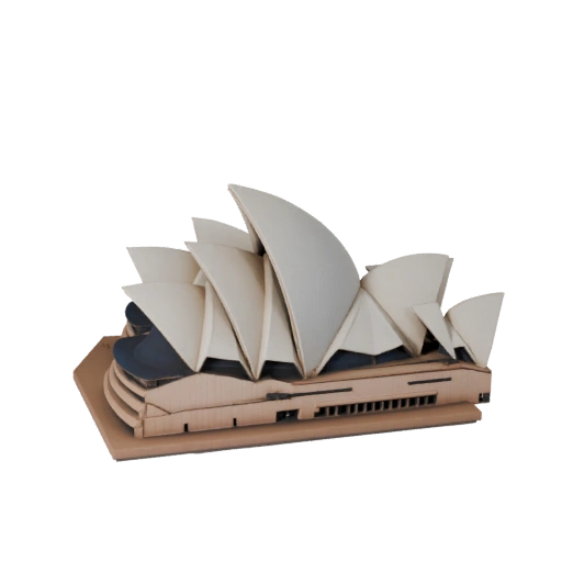 Modello 3D STL Stampabile Sydney Opera House - Scala Asset