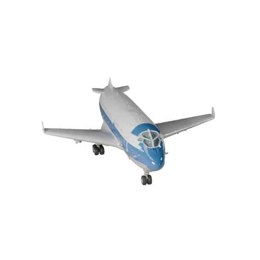Avion cargo 3D Model pour Blender & Jeux - PBR réaliste