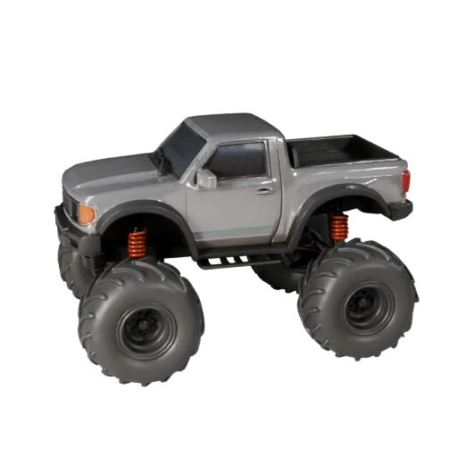 Modelo 3D de Caminhão Monstro para Unreal Engine - Pronto para Jogo