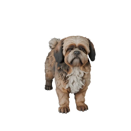 Modelo 3D de Perro Shih Tzu para Blender - Asset PBR con Texturas