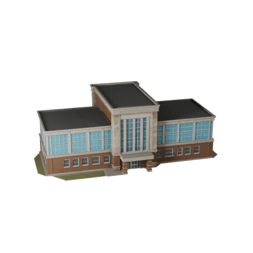 Modello 3D Sottostazione Elettrica Stilizzata - Asset di Gioco