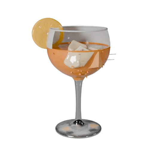 Modello 3D Asset STL Bicchiere da Cocktail Stampabile