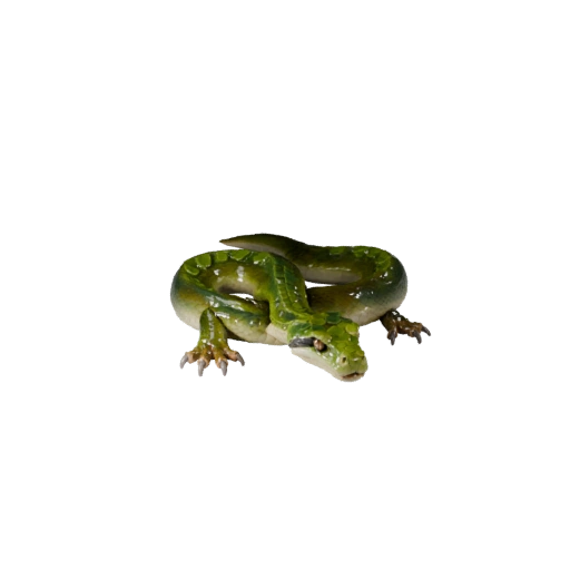 Modèle 3D d'Anaconda Vert pour Unity - Asset prêt pour le jeu, FBX | PBR