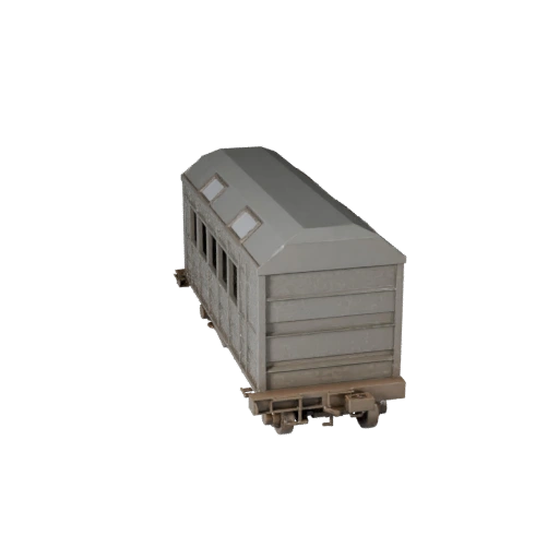 Modelo 3D de Trem de Carga Baixo Poli para Unity e Unreal