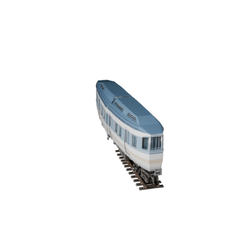 Modelo 3D de Trem Maglev para Blender - Asset PBR Realista